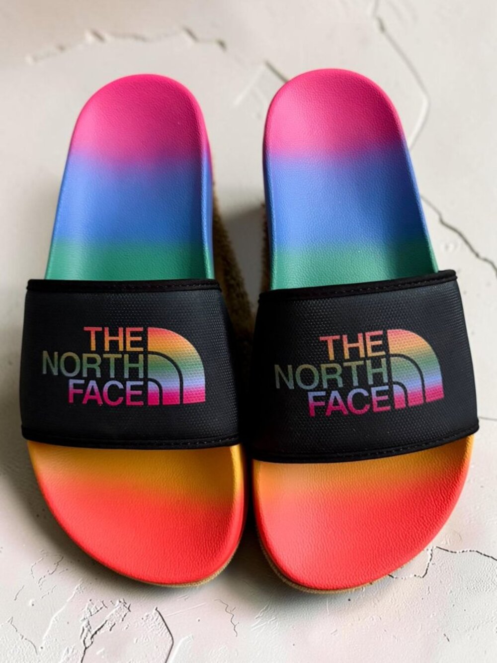 THE NORTH FACE Women’s Off Mountain Multi Color Slides Sandals Size 8 NEW NWOT